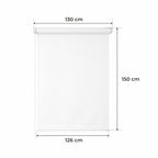 Persiana Enrollable para Ventana • BLANCA • 32 Tamaños • BOJANEK MINI ROLLER BLIND • Soportes Ajustables • Instalación sin Taladro en la Ventana • Persiana Enrollable con Mecanismo de Cadena • Cubierta de Ventana Protectora contra el Sol • Ideal para Saló