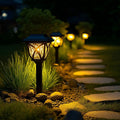Juego de 6 luces solares de camino Setonr para exterior, luces LED de estaca para jardín para césped, patio, paisajismo, patio, camino y decoración de maceteros