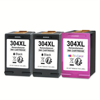 Cartuchos HP 304XL remanufacturados, negro y tricolor multipack