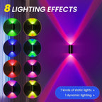 1pc O 2pcs O 4pcs Luz Nocturna con Sensor de Inducción RGB con Cable USB, Batería Grande de 1500Mah, Modo de Luz Constante e Inducción, Utilizada para Interiores, Cocina, Dormitorio, Escaleras, Etc.