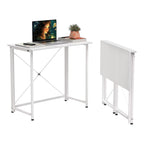 Mesa Escritorio Plegable, Mesa de Oficina Plegable, para Ordenador, Pequeño Mesa Ordenador Plegable Escritorios portátiles para Estudio, Casa Oficina 80x40x75cm