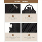 Mochilas | Mochila LOVEVOOK para Mujer, Bolso Escolar Grande para Laptop de 15.6 y 43.94 cm, Mochila de Viaje, Equipaje de Mano para Avión 40 X