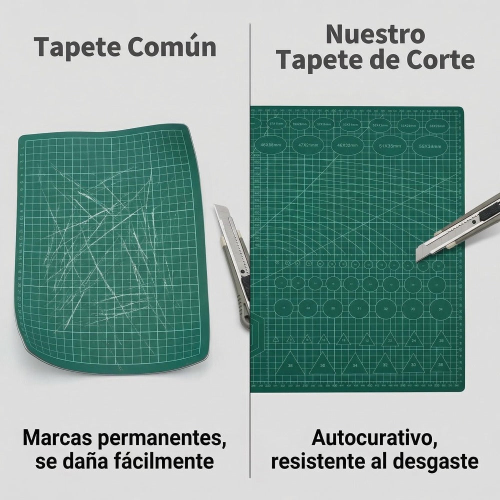 Tabla de corte doble cara / base para patchwork, manualidades, bricolaje, costura, alfombrilla de corte autorregenerable / base de corte Autocicatricante A1/A2/A3