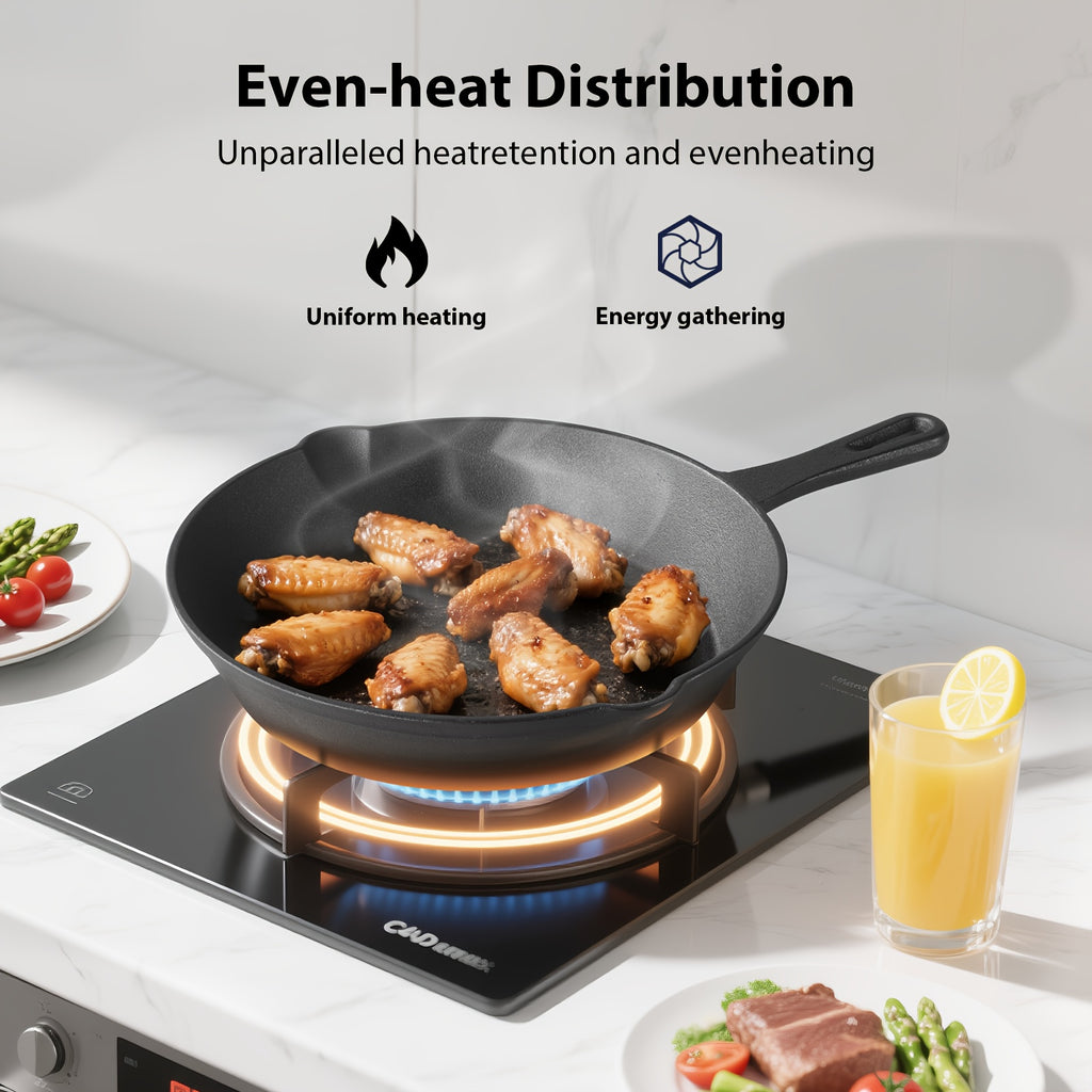 Juego de 3 Sartenes Antiadherentes, Sin Recubrimiento, Antiadherencia Duradera, Mangos Resistentes al Calor para Fácil Limpieza, Compatible Universalmente (Inducción, Gas, Eléctrico), Apto para Lavavajillas, Juego de Utensilios de Cocina para el Hogar