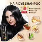 Set de Navidad Imprescindible: 3 Champú Tintorero, 3 en 1, Apto para Hombres y Mujeres, Tinte Instantáneo, 100% Cobertura de Canas, Resultados en Minutos, Para Ambos Sexos, Ingredientes Naturales, Fórmula Sin Amoniaco, Larga Duración 30 Días