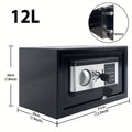 Caja Fuerte para Muebles con Gabinete de Acero, Incluye Cerradura y Llaves, con Puerta de Acero Colgante, Caja Fuerte de Pared para Seguridad