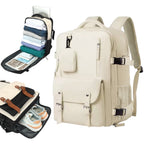 Mochila de Viaje para Cabina de Avion 43x30x18 para Vuelo Barato, Equipaje de Mano y Espaciosa con Compartimento para Zapatos y Mochila Antirrobo Multifuncional para Viajes (266)