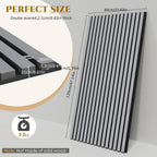 4 paneles acústicos 3D de 120X60X2.1Cm, 2.88Sqm - 4 piezas, paneles de pared con aspecto de madera, materiales de aislamiento acústico, revestimiento de pared para aislamiento acústico eficaz, con aislamiento acústico de fieltro, para estudio de grabación