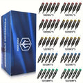 50 Agujas de Cartucho para Tatuaje Poseidon Surtidas en Varios Tamaños, Incluyendo Tipos Redondo Liner, Shader y Magnum, Disponibles en Opciones Curvas y Redondas