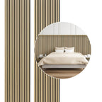 Juego de 4 Paneles Acústicos de Tablas, 120 X 60 Cm, Paneles Acústicos de Madera, Paneles de Pared de Madera, Paneles de Área Grande, Paneles de Pared Multifuncionales, Adecuados para Sala de Estar, Sala de Música, Cine en Casa, Estudio de Grabación, Gris