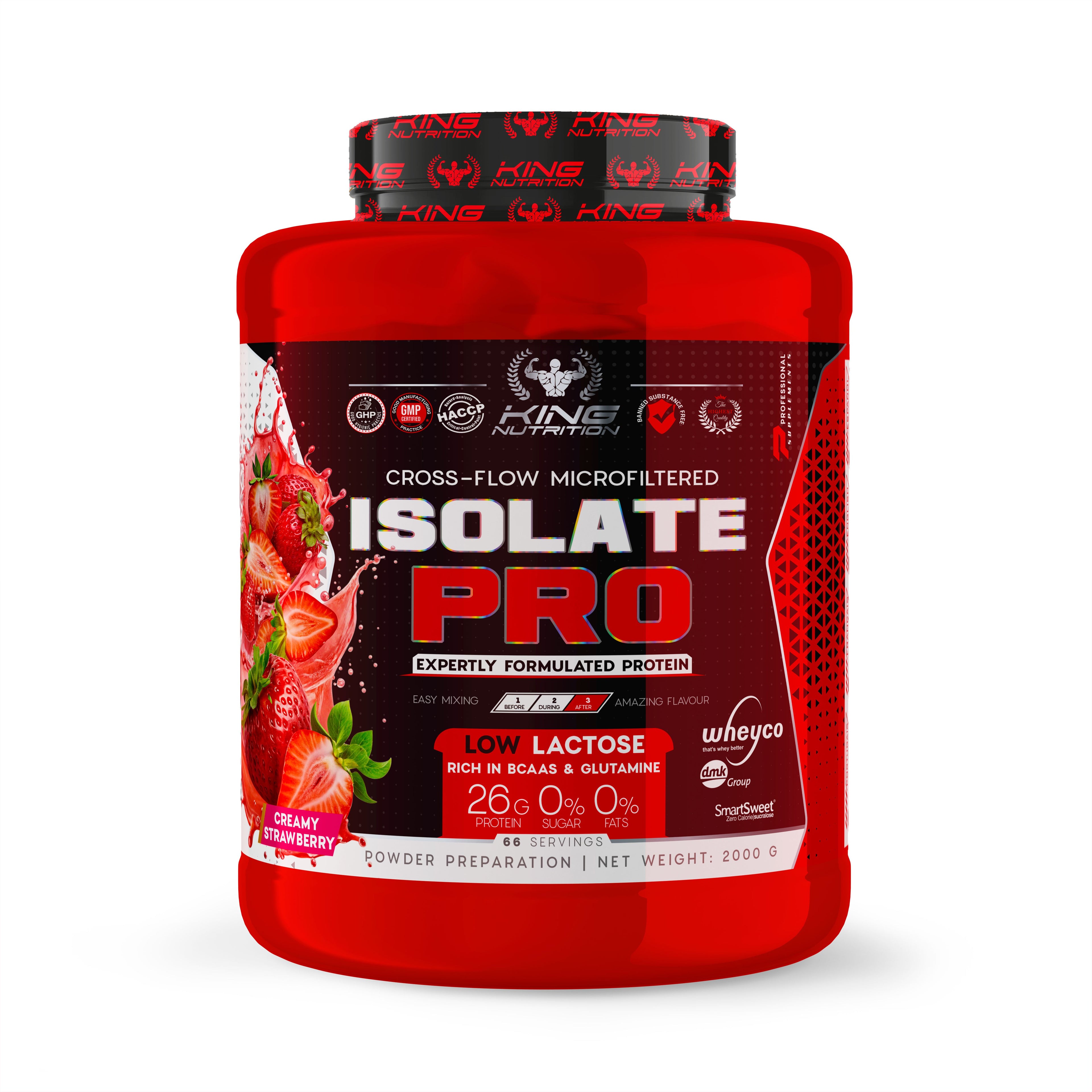 King Nutrition Pro Isolate 2kg proteina isolada baja en grasa