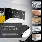 Kit de hojas oscilantes de titanio de madera | Madera, plástico y metal