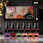 Aceites esenciales y accesorios | Juego de Aceites Esenciales, 6 Botellas de Aceites Esenciales, Cada Una de 10ml, Ideal para Difusores, Velas