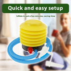1 sofá inflable para exteriores con reposapiés/1 reposapiés, sofá inflable portátil, inflado rápido, plegable y ligero, adecuado para camping, playa, piscina