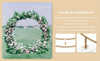 Kit de Arco de Globos Reutilizable con Soporte 2.2m/7.2ft - Dorado, Ideal para Cumpleaños, Bodas y Aniversarios, Decoración de Fiestas, Telón Fotográfico, Navidad (Globos y Plantas No Incluidos)