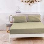 Sábana bajera ajustable para camas de 90/135 /150 x 200cm – Suave, cómoda y transpirable. 50% Microfibra de Poliéster y 50% Algodón ultrasuave. Ideal para colchones de entre 15 y 25 cm de altura