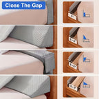 Almohada de cama | Almohada Cura para Cama, Relleno para Espacio de Cama, Almohadas Triangulares, Cierres de Cabecero, Reposacabezas para Dormir