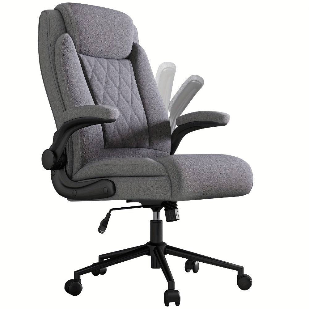 Silla de oficina ejecutiva, silla de oficina en casa grande y alta de alta resistencia para 226.8 kg, soporte ergonómico para cuello, espalda y cintura, rueda silenciosa de cinco patas, adecuada para escritorio de computadora en casa, escritorio