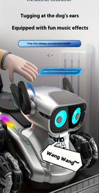 Robot Perro Espacial Mecánico más Nuevo de 2025 con Control Remoto y Tracción en 8 Ruedas, Apto para Fiestas, Espectáculos de Acrobacias - Juguete de Robot de Plástico Duradero, Mascota Electrónica para Juego al Aire Libre, Construcción Robusta, Acrobacia