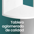 Estante esquinero de 5 niveles, estante de pared, estantería para esquinas, soporte para plantas, adecuado para dormitorio, sala de estar y baño, estantes esquineros
