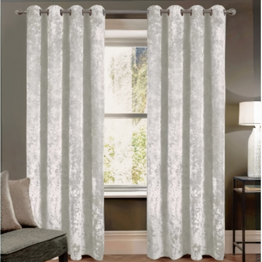 1 unidad - Cortinas opacas de tela gruesa de terciopelo de hielo, grado de sombreado superior al 85%, tamaño 140X260CM, varios colores, verticales y hermosas, sombreado y a prueba de viento, lavables a máquina, no se encogen, no se decoloran