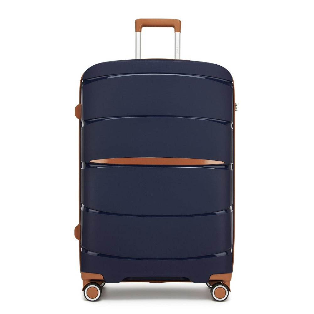 1/3 piezas de 20 pulgadas, 24 pulgadas y 28 pulgadas, maleta KONO, carrito, estuche de viaje - polipropileno, ligero, carcasa dura, 4 ruedas giratorias dobles y cerradura TSA