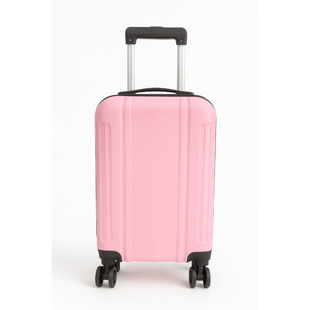 Maleta Avión Equipaje de Mano Viaje Cabina Trolley ABS Rígida 4 Ruedas Maleta de cabina rigida con asa telescopica 55x35x20CM