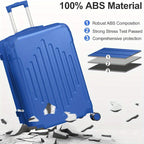 Maleta Bonnlo de 24 Pulgadas Ligera con Carcasa Dura ABS - Equipaje de Mano Aprobado para Aeropuertos con Candado TSA, Esquinas Reforzadas, Mango Telescópico y 4 Ruedas Giratorias, Ideal para Viajes de Negocios y Vacaciones - Compatible con Aeropuertos de