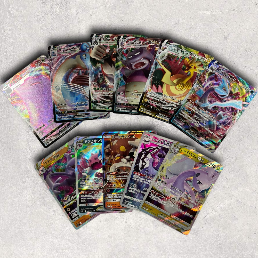 Pokémon 3 V Cards Set Japonés: V/VMAX/GX/VSTAR de los Conjuntos Más Recientes