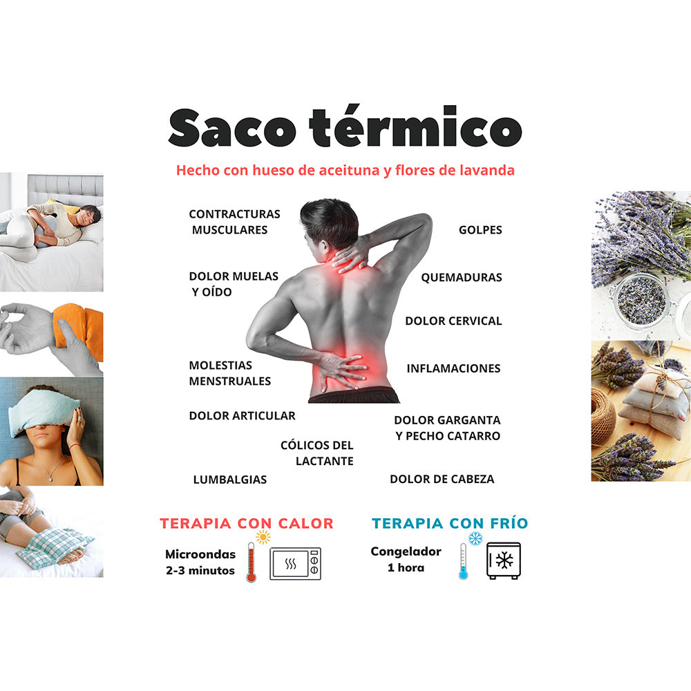 Bolsitas de semillas para microondas, 30 x 13 cm, multiusos, terapia de frío y calor para aliviar dolores musculares, menstruales y de cuello. Aptas para microondas y congelador. Hecho a mano. Terapia de frío y calor. Alivia calambres, cólicos y migrañas.