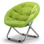 Silla de Luna Plegable y Sobredimensionada con Cojín Acolchado – Cómoda Sillón Redondo para Dormitorio, Residencia Universitaria, Salón o Balcón