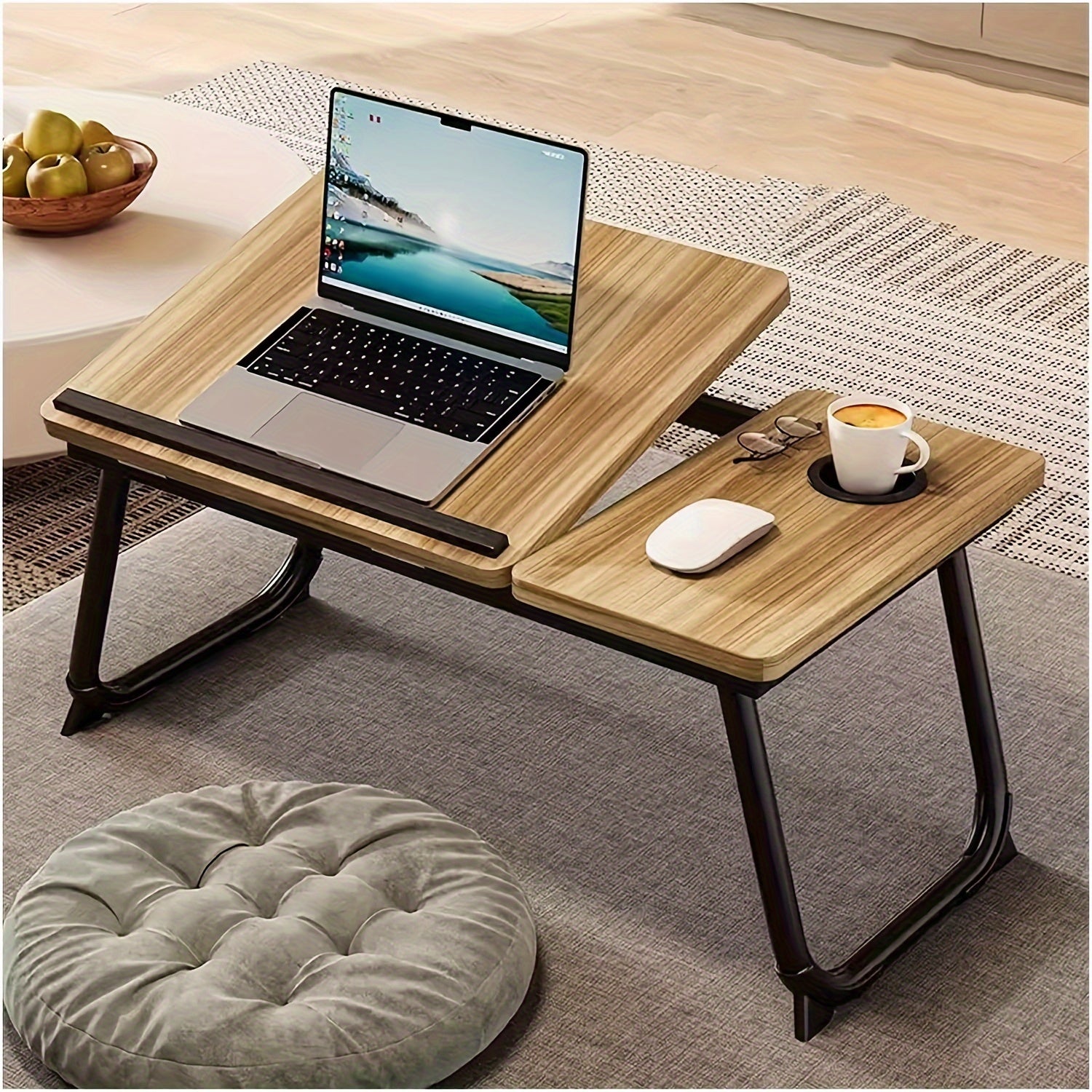 Mesa portátil plegable para cama y sofá plegable portátil | Portátil, desayuno y trabajo en casa