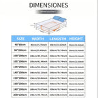 1 pieza Protector de colchón impermeable de alta calidad, sábana bajera ajustada, fabricada con tecnología de gofrado Soundwave, cubrecama suave y cómodo, lavable a máquina, apto para dormitorios, hoteles, residencias estudiantiles, fundas de almohada y r