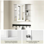 Armario de baño con almacenamiento ajustable | Para lavabo, baño y pasillo