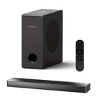 ULTIMEA Barra de sonido 2.1 canales para TV, Barra de sonido compacta para cine en casa con Bluetooth 5.3, Barra de sonido con subwoofer con cable, 160W de potencia máxima, Realce de graves, Incluye control remoto, Barra de sonido ultrafina Nova S40 (Reno