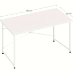 1pc Escritorio Moderno Grande Multifuncional Compatible para Oficina y Computadora - Banco de Trabajo con Estructura de Metal Resistente y Superficie Amplia, Mesa de Escritorio para Oficina, Estudio, Dormitorio - Modelo Variable SKU