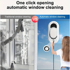 Puruikai 01 Black Friday y Navidad Nuevo Producto: Robot de Limpieza de Ventanas Inteligente desde el Almacén Local, Robot de Limpieza de Vidrios de Ventanas, Dispositivo de Limpieza de Ventanas con Control Remoto y Rociado Automático de Agua, Adecuado pa