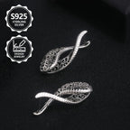Pendientes de aro clásicos de moda para damas, 925 de plata de ley, sencillos, elegantes, diseño calado exquisito, pendientes exquisitos para damas, perfectos para viajes diarios, un regalo perfecto de recuerdo de vacaciones para ti y tus amigos, con caja