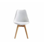 Sillas de comedor MCC Direct en juego de 4 piezas, sillas de cocina, sillas de oficina, silla de concha de diseño, "Eva" disponible en 7 colores de moda