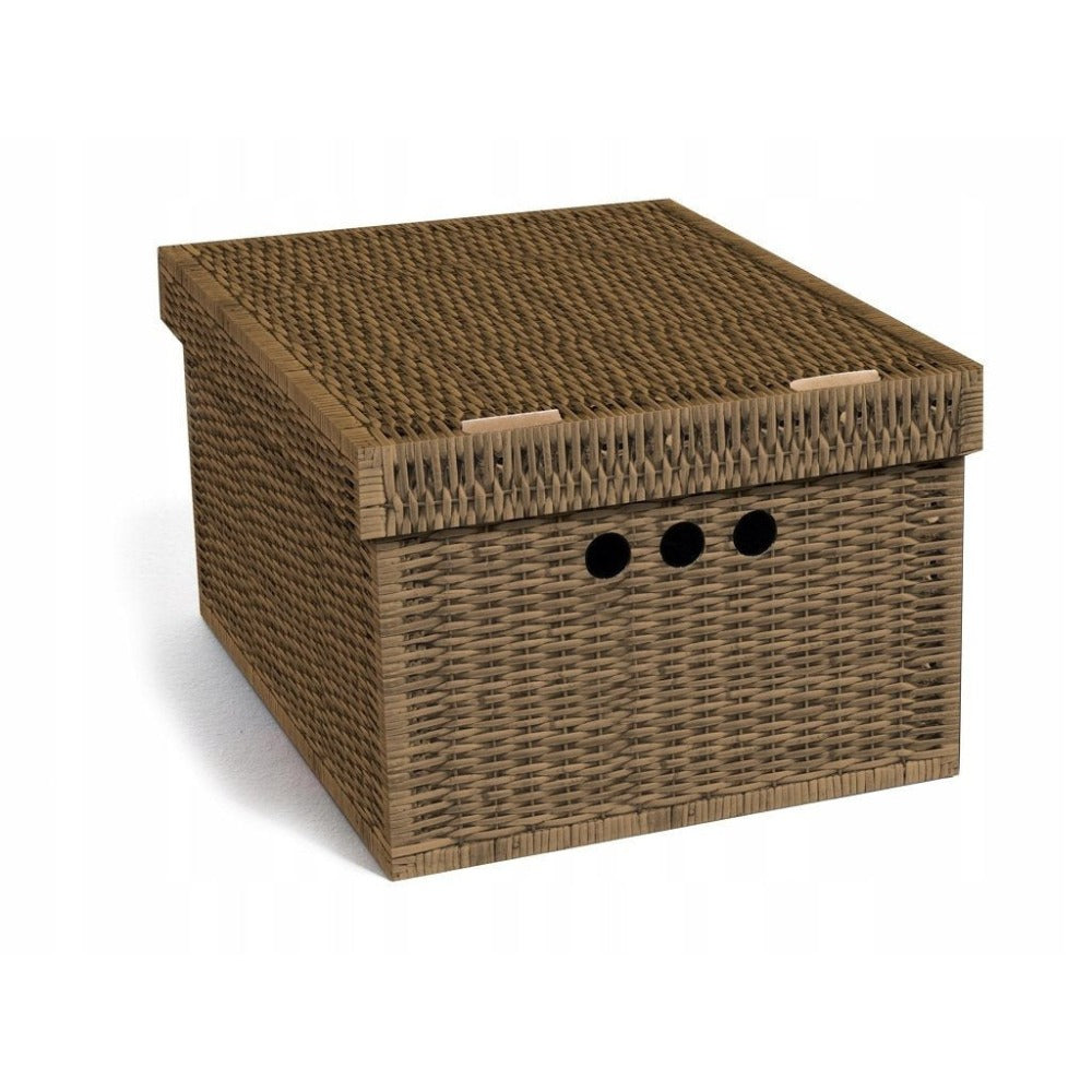 Caja de almacenamiento decorativa de cartón, 1 pieza, con estampado, para ropa, artículos pequeños, documentos, ideal para hogar, oficina o armario, dimensiones: 35x26.3x18.6 cm