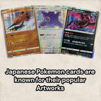 50 Cartas de Pokémon Japonesas de los Últimos Sets + 2 Cartas Holográficas con Brillo