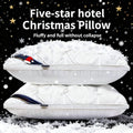 Almohadas Extra Grandes de Lujo Calidad Hotelera 2025 - Funda 100% Poliéster y Relleno Suave Alternativo de Plumas, Soporte Ergonómico para Quienes Duermen de Espalda/Brazos/Boca Abajo, Estilo Estándar Blanco/Gris para Uso Doméstico y Hotelero