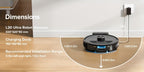 Lubluelu L20 Ultra Robot aspirador y fregona, 3 en 1, aspiradora robot, super succión de 8000Pa, 120 min, recarga por punto de interrupción, navegación precisa, limpieza inteligente, 5 mapas, 30 zonas prohibidas, control por aplicación inteligente, para a