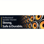 Par de Soportes para Altavoces de Estudio, Altura Ajustable, Modelo HPS-600MS, Estructura de Trípode Profesional de Alta Resistencia