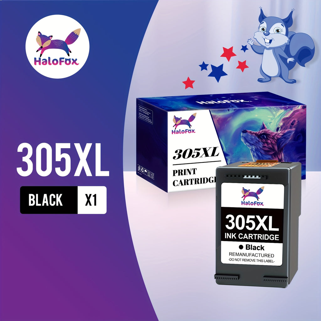 Cartuchos de tinta | Cartuchos 305 XL Compatibles con HP 305 para Impresoras DeskJet 2720e, Envy 6000, 4120e, Pro 6430 y 6420 (1 )