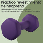 Juego de 2 Mancuernas, 2 x 2 kg, Pesas de Neopreno, Hexagonales, para Entrenamiento en Casa y Fitness