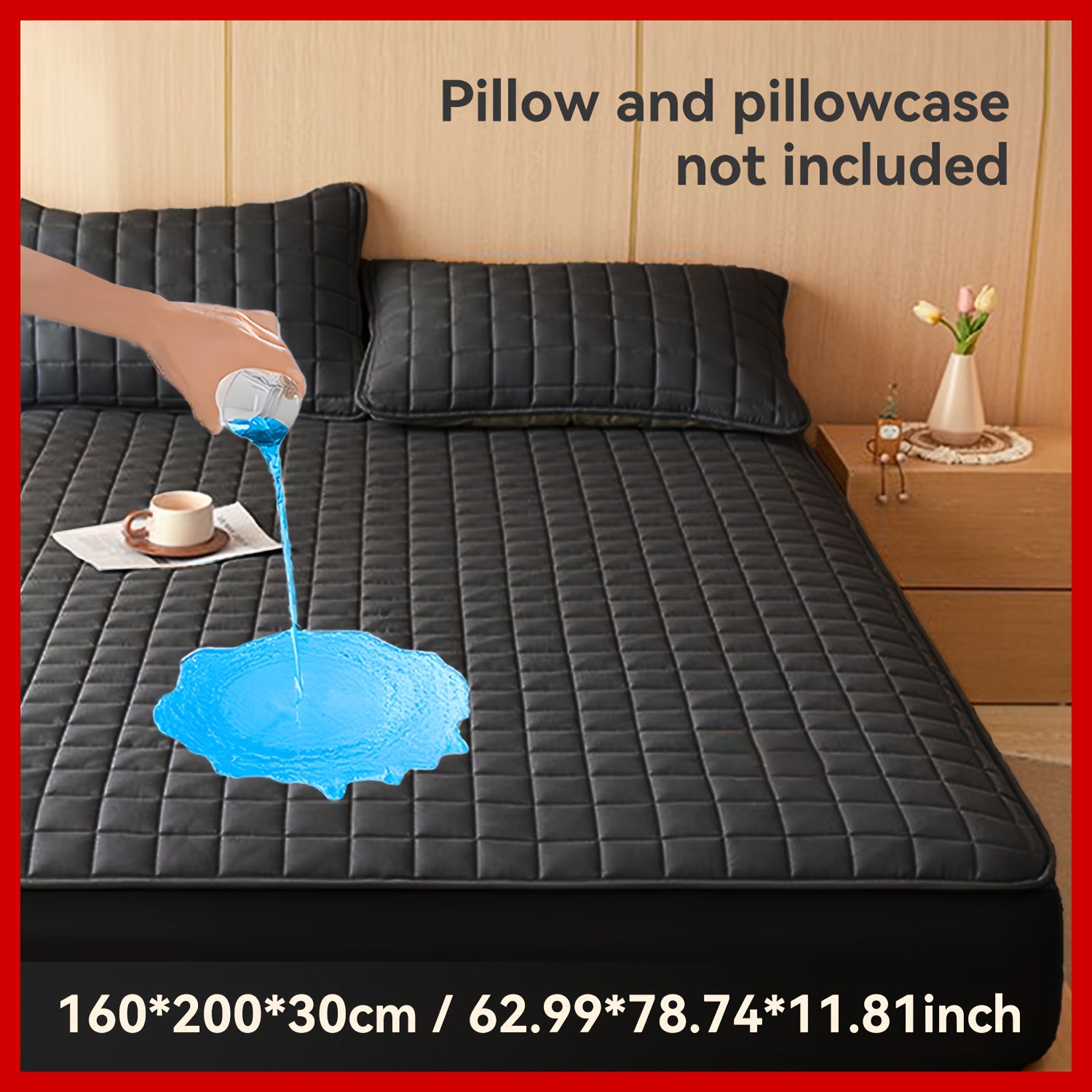 Protector de colchón | 1pc Protector de Colchón Impermeable, Fundas Reutilizables para Personas Mayores Incontinentes, Sábana Ajustada Suave y