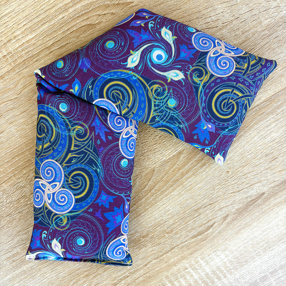Bolsas térmicas de semillas para microondas, tamaño 50×12 cm, bolsas multifuncionales de terapia fría y calor, aptas para calentar en microondas y enfriar en nevera.
