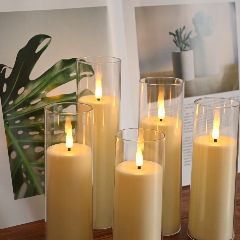 Velas LED sin llama | Boda Navidad hogar y centro de mesa
