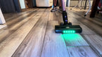Aspiradora Inalámbrica de Alta Succión para el Hogar, Aspiradora Multiusos 10 en 1 con Cañón, Autonomía de 45 Minutos, 3 Modos de Succión con Luces LED Verdes Mejoradas y Cepillo Sin Enredos para Hogar, Pisos de Madera, Alfombras y Pelo de Mascotas
